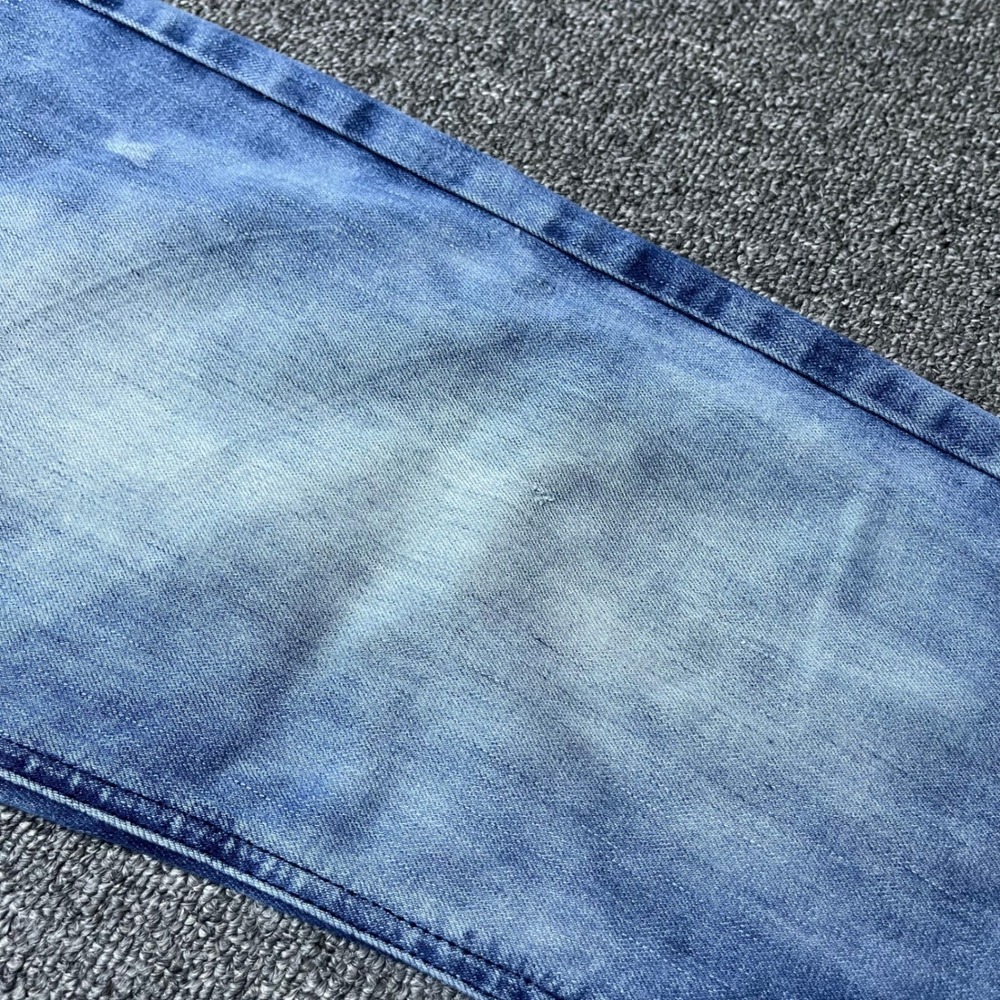 CJ Black Relaxed Straight Jeans 30x32 Blue Acid Wash Distressed Streetwear - Picture 4 of 9